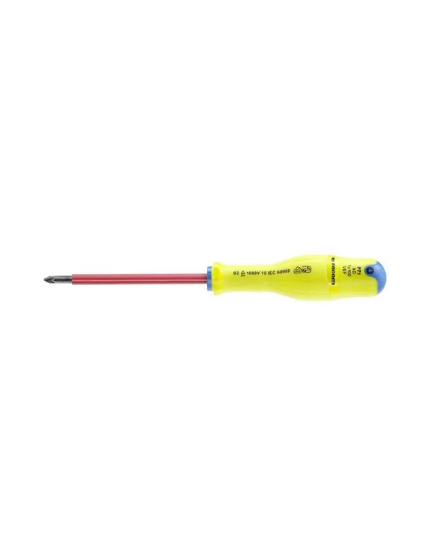 AD.VEF - Tournevis PROTWIST® isolés 1000 Volts pour vis cruciformes Pozidriv® - FLUO - AD1X100VEF - Facom