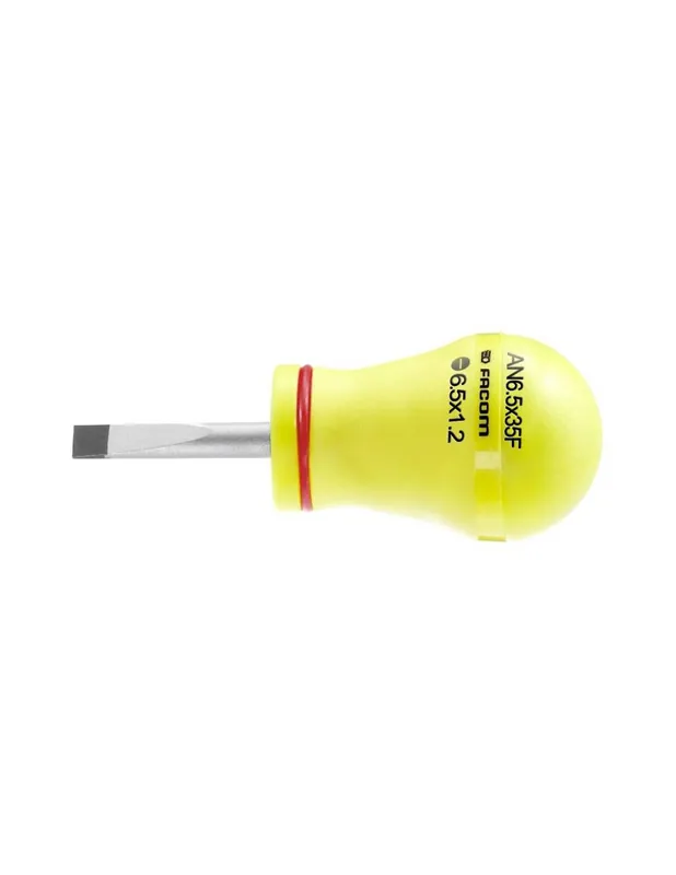 ANF - Tournevis PROTWIST® pour vis à fente - lames fraisées - FLUO - AN4X35F - Facom