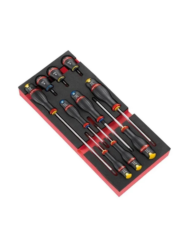 Module 10 tournevis Protwist® dont 3 boules en plateau mousse - MODM.A5 - Facom