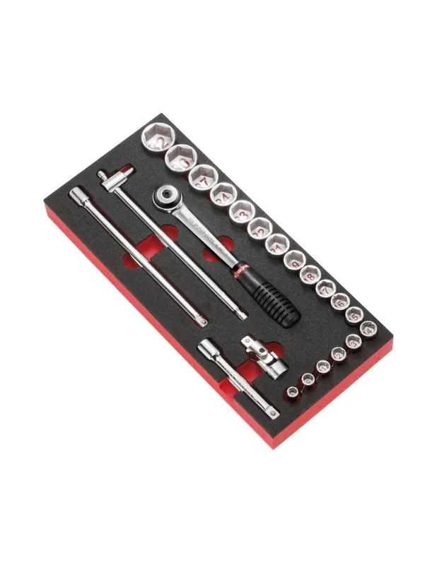 Module mousse douilles 6 pans 1/2" et accessoires - MODM.S1A - Facom