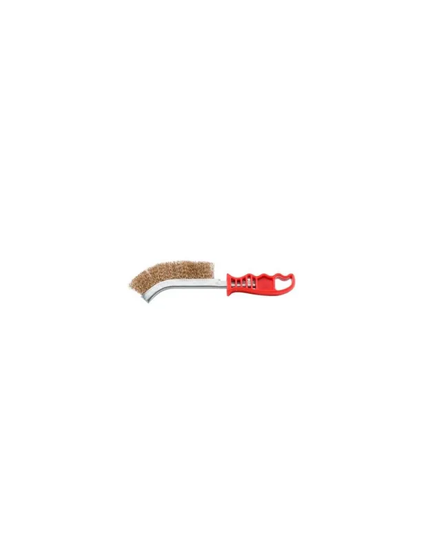 24 brosses métalliques à main avec manche plastique 1 rang - Fils Inox - 10311005 - Sidamo