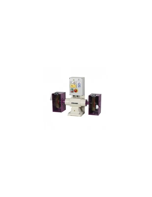 Touret à polir avec frein 142 FR D. 200 mm - 400V 750W - 20113037 - Sidamo