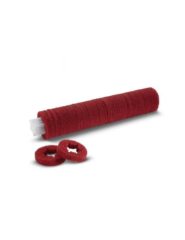 Pad rouleau sur gaine, moyen, rouge, 400 mm - 63697260 - Karcher
