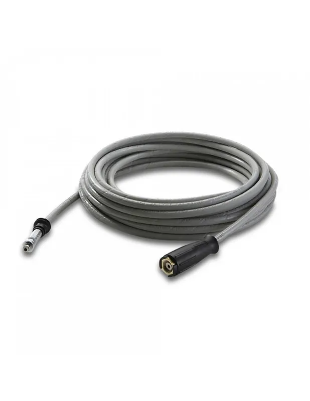 Flexible haute pression 15 m DN 6, raccord AVS dans le pistolet 11 mm, pour le secteur alimentaire, gris - 61100630 - Karcher