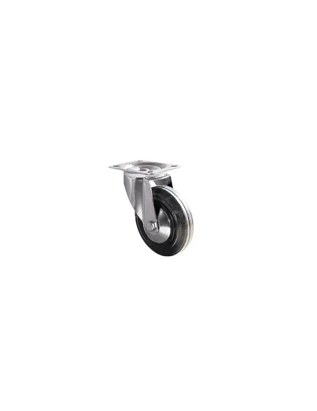 Roulette de manutention pivotante sur platine 160 mm - 1351821
