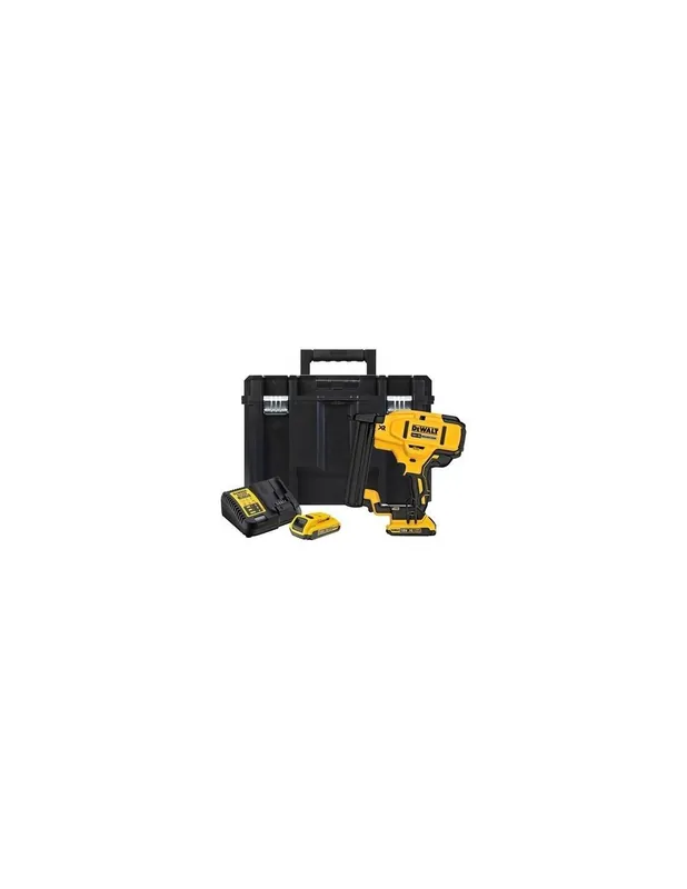 Agrafeuse 18Ga XR 18V 2Ah Li-ion Brushless - 2 batteries - coffret TSTAK - DCN681D2 - Dewalt