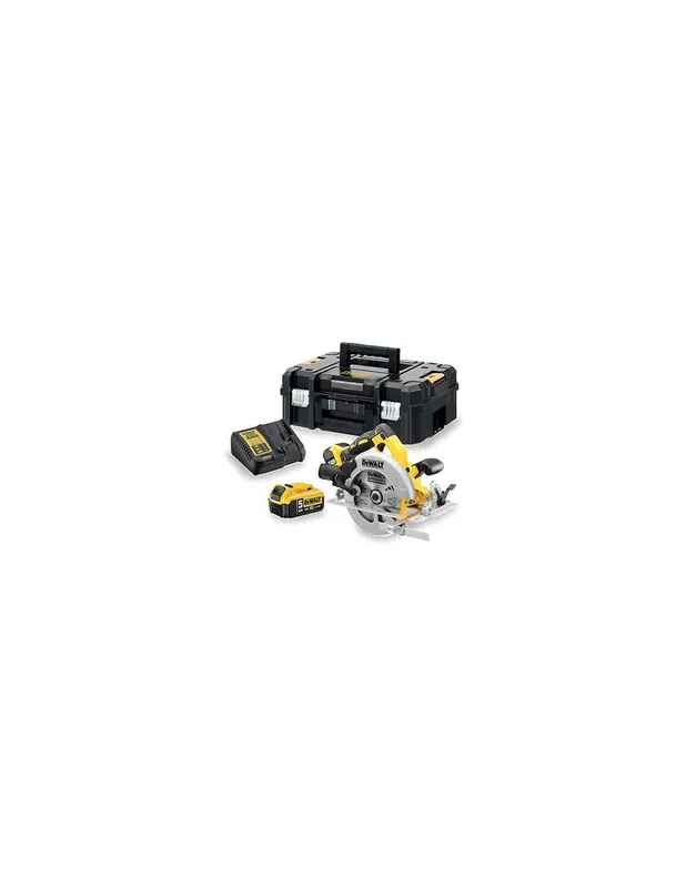 Scie circulaire XR 18V 5Ah Li-Ion Brushless 184mm - 2 batteries - coffret TSTAK - DCS570P2 - Dewalt