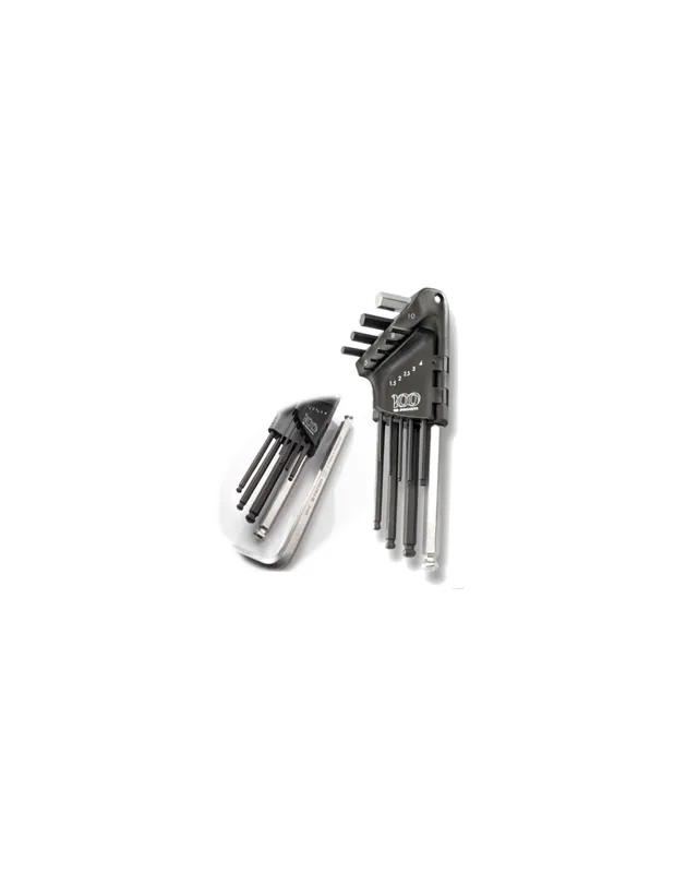 Jeu de 9 clés males longues 6 pans tête sphérique 1,5 a 10 mm sur étui édition limitée 100 ans - 83SH.JP9A100Y - Facom
