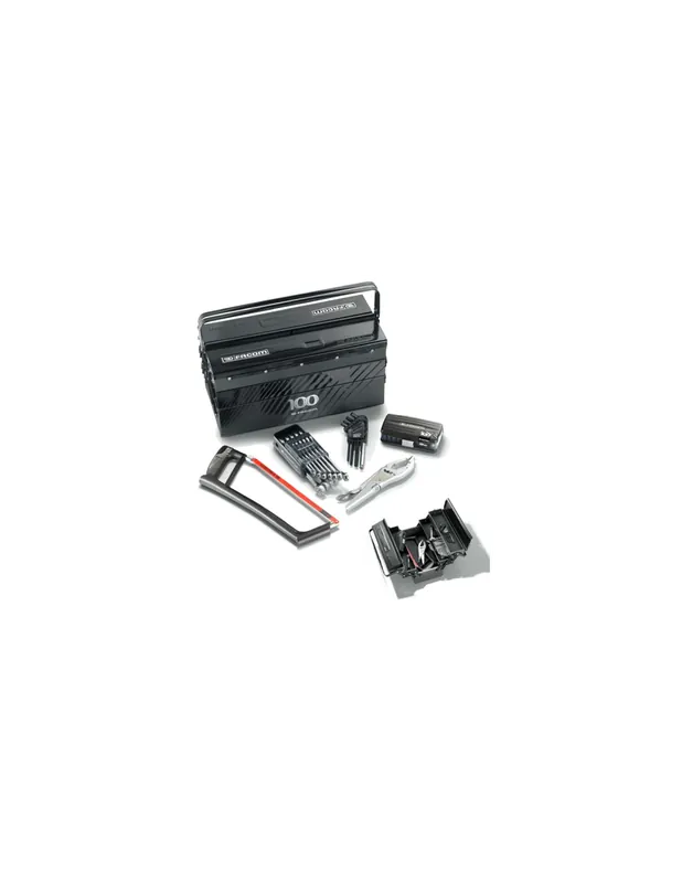 Composition boite a outils métallique 5 cases + outillage édition limitée 100 ans - BT11ACM100Y - Facom