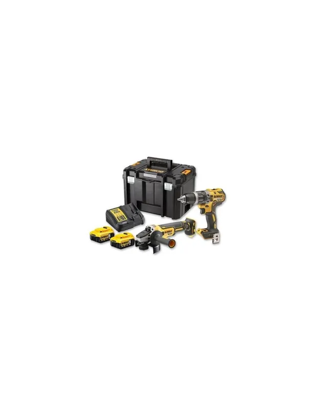 Kit 2 outils XR 18V 5Ah Li-Ion Brushless DCD796 + DCG405 - DCK2080P2T - Dewalt