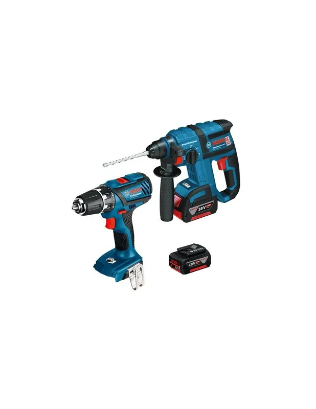 Pack Perforateur GBH 18 V-EC + Perceuse-visseuse GSR 18-2 Li 4 Ah- 0615990H5M - Bosch