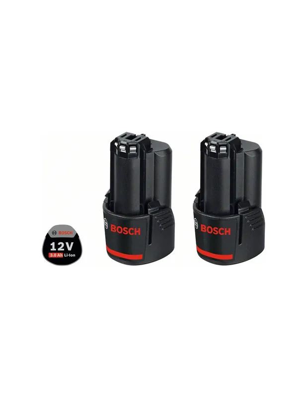 Batteries GBA 12V 3.0Ah (pack de 2) - 1600A00X7D - Bosch