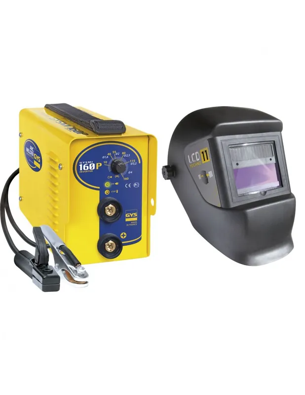 Poste à souder MMA Inverter GYSMI 160P + Masque LCD TECHNO 11 - 030435 - GYS