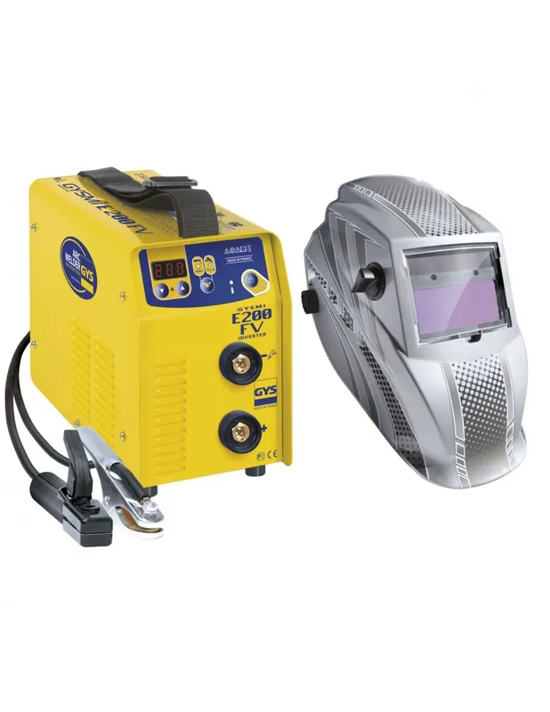 Poste à souder MMA Inverter GYSMI E200FV + LCD HERMES 9/13 - 031531 - GYS