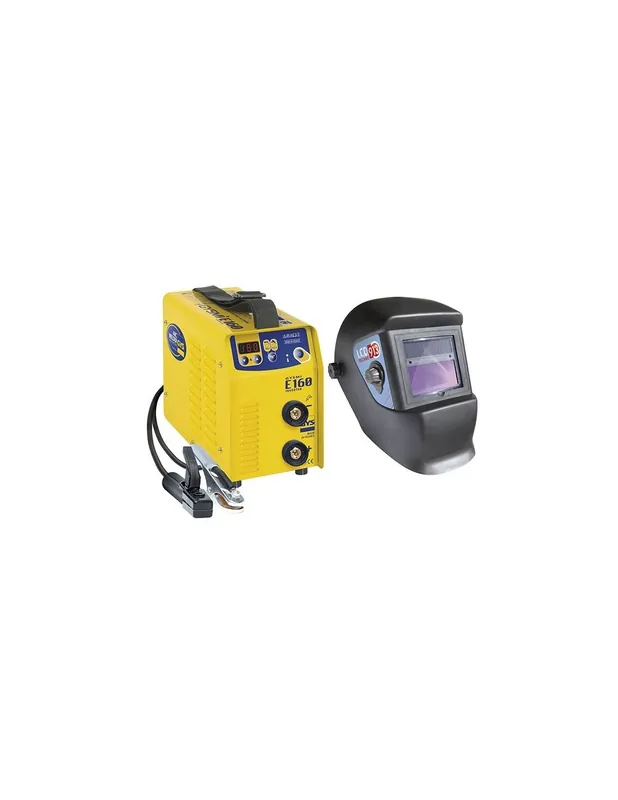 Poste à souder MMA Inverter GYSMI E160 + Masque LCD TECHNO 9/13 - 031458 - GYS