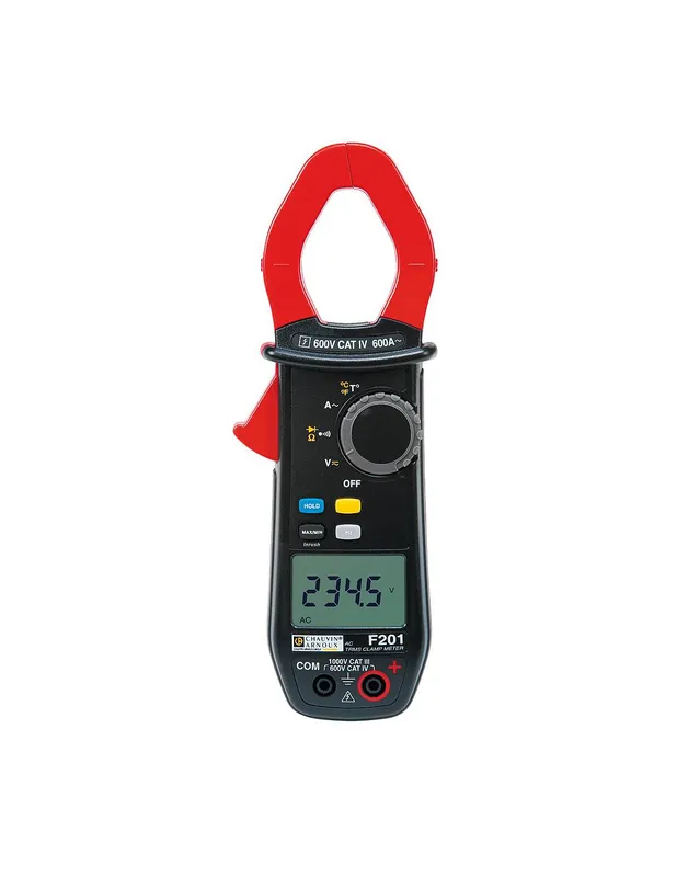 Pince ampèremétrique multimètre F201 TRMS 600AAC - P01120921 - Chauvin Arnoux