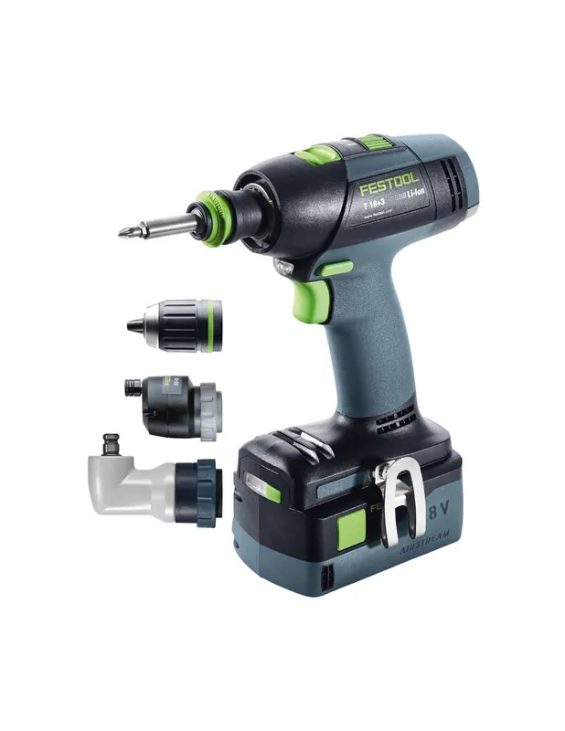Perceuse visseuse sans fil T 18+3 Li 5,2-Set - 575693 - Festool