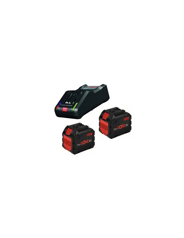 Pack 2 batteries ProCORE 18V 12.0Ah + Chargeur + GAL 18V-160C - 1600A016GY - Bosch