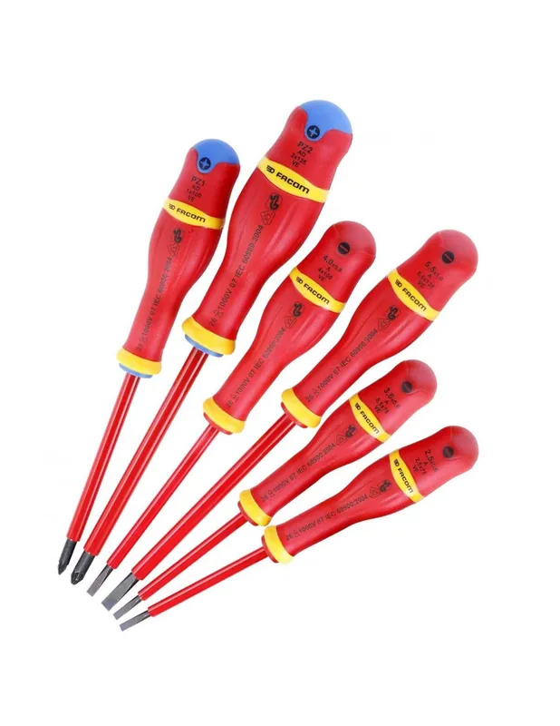 Jeu de tournevis isolés 1000 volts Protwist + Mètre ruban offert - ATDVE.J619IM - Facom