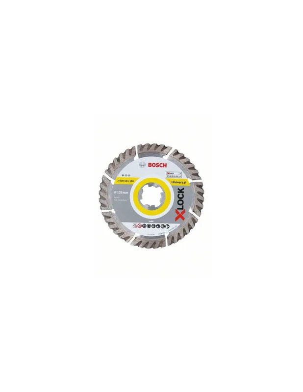 Disque à tronçonner diamantés X-LOCK Universal 125x22.23x2x10 mm - 2608615166 - Bosch