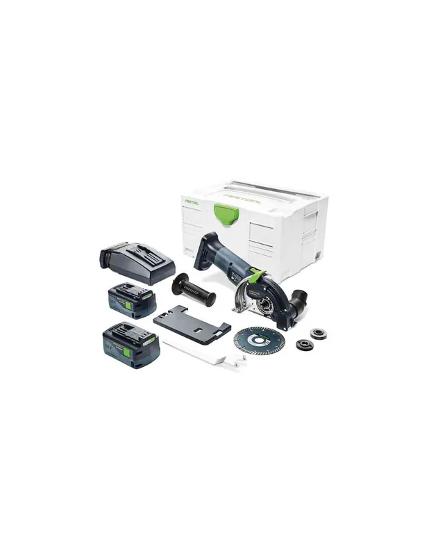 Système de tronçonnage sans fil à main levée DSC-AGC 18-125 FH Li 5,2 EBI-Plus - 575346 - Festool