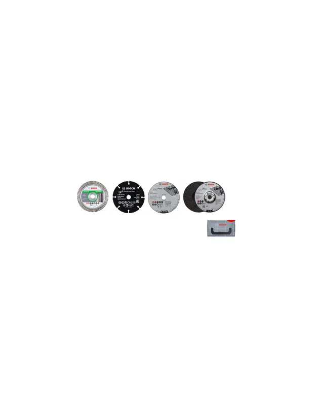 Coffret mini L-Boxx + 9 disques Ø76mm pour meuleuse GWS 12V-76 - 06159975VC - Bosch