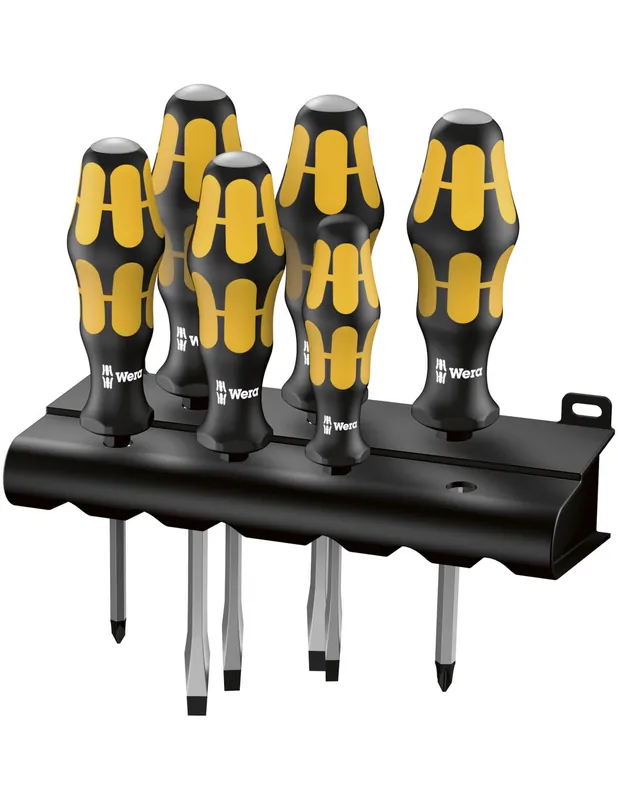 Tournevis burin Kraftform 932/6 (jeu de 6) - 05018282001 - Wera