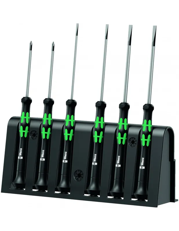 Tournevis électronicien 2035/6A (jeu de 6) - 05118150001 - Wera