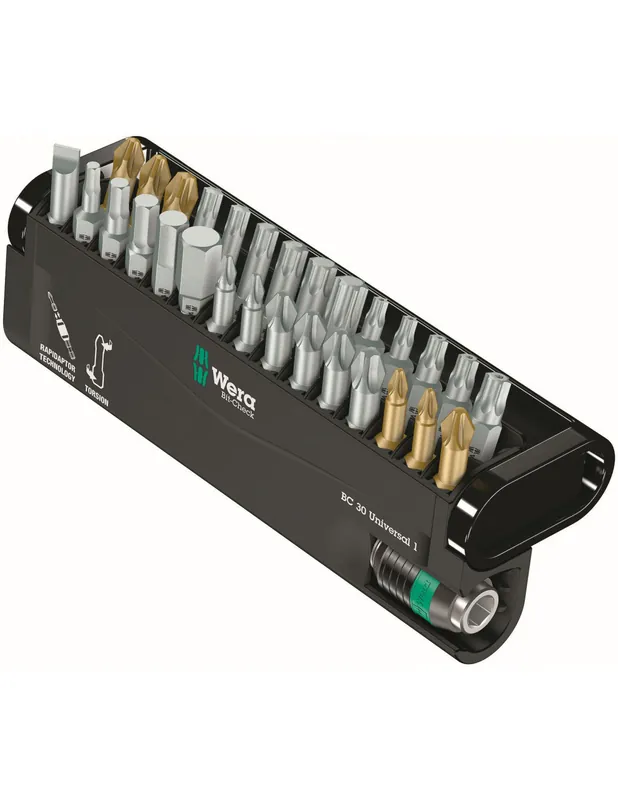 Coffret d‘embouts Bit-Check 30 universel 1 (30 pièces) - 05056440001 - Wera