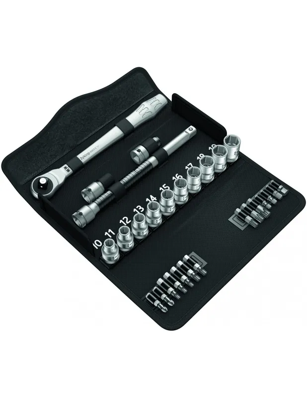 Jeu de cliquet Zyklop metal 1/2" (28 pièces) - 05004077001 - Wera
