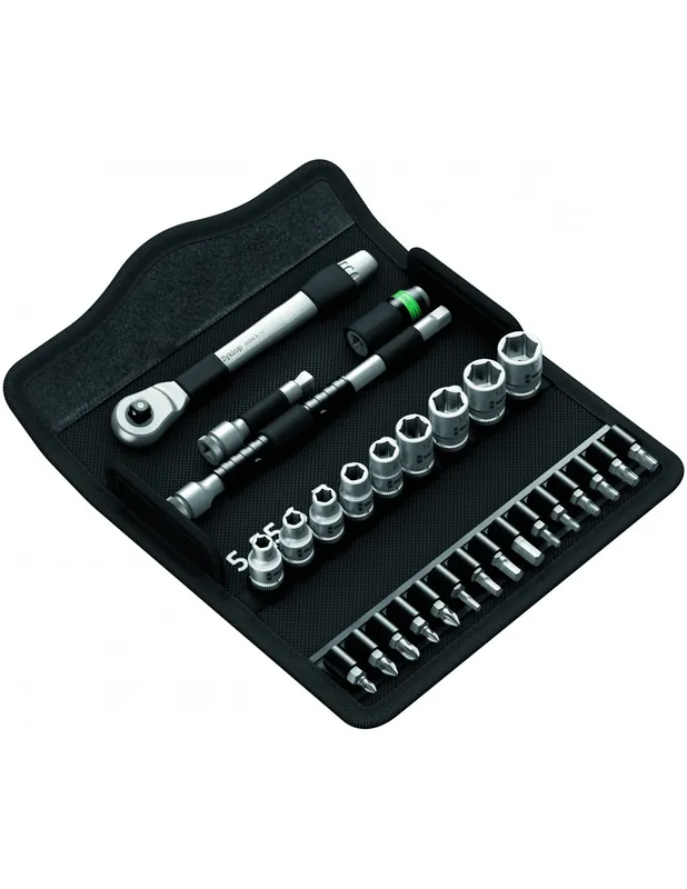 Jeu de cliquet Zyklop metal switch 1/4" 8100 SA 8 (28 pièces) - 05004018001 - Wera
