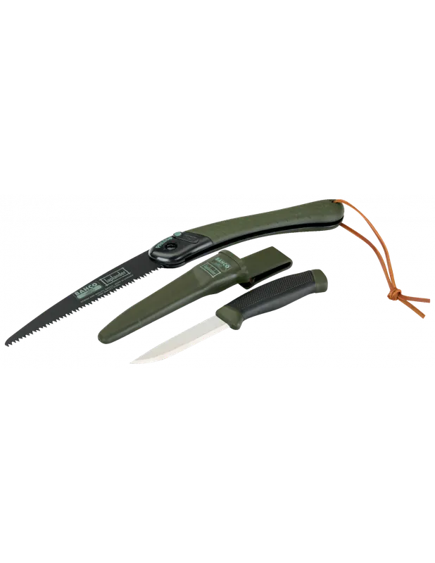 Jeu de scie repliable et couteau Laplander avec poignée bimatière LAP-KNIFE - Bahco