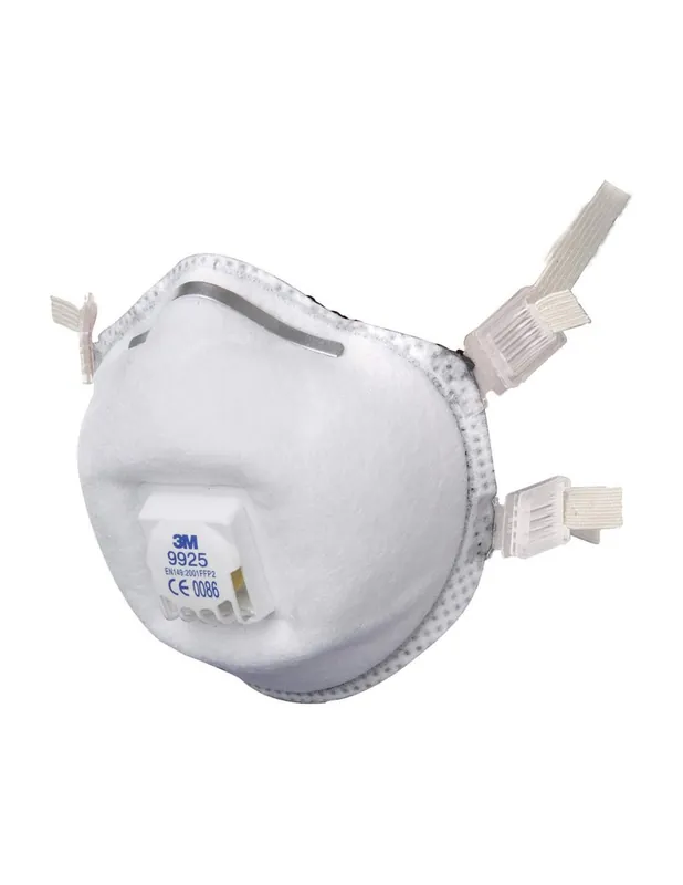 Masque respiratoire spécial soudage jetable avec soupape FFP2 NR D (boîte de 10) 9925 - 3M