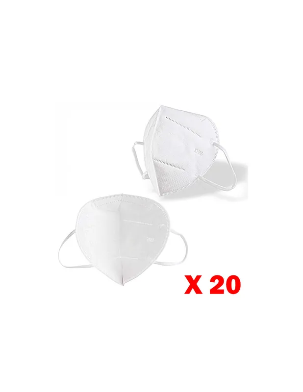 Masque de protection respiratoire type FFP2 norme KN95 (boite de 20) CV-FFP2-STD-X20