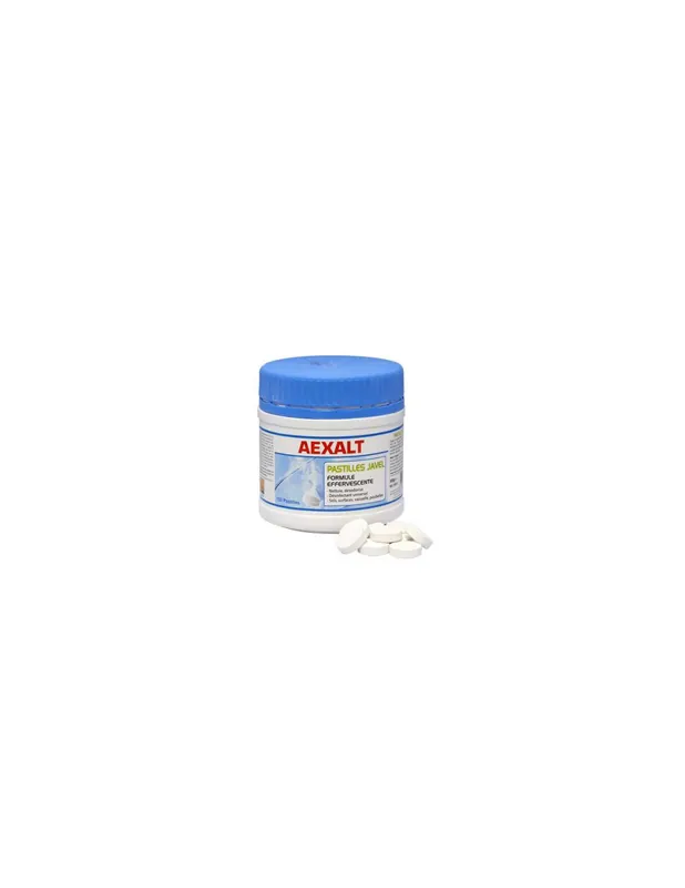 Pastilles javel effervescentes (Pot de 0.5kg 150 pastilles) PJ072 - Aexalt