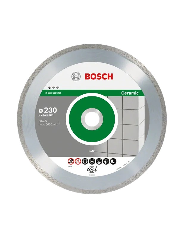 Disque à tronçonner diamanté 125x1.6x22.23 mm Standard for Ceramic 2608602202 - Bosch