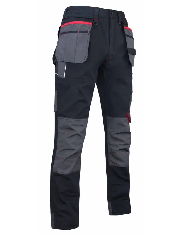 Pantalon de travail multipoches tissu Canvas Noir 1378 MINERAI - LMA