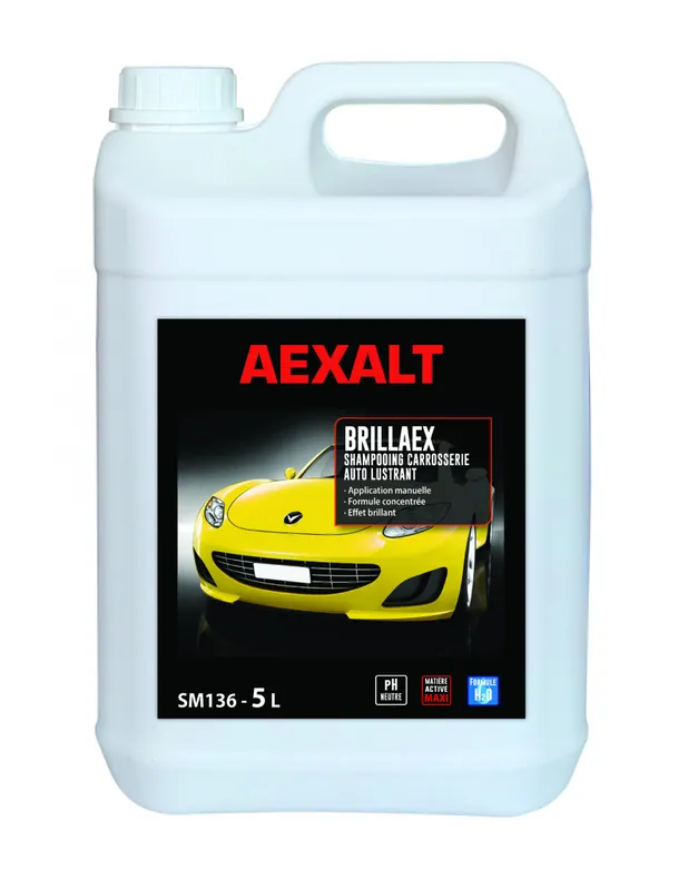 Shampoing carrosserie auto lustrant BRILLAEX 5 litres SM136 - Aexalt