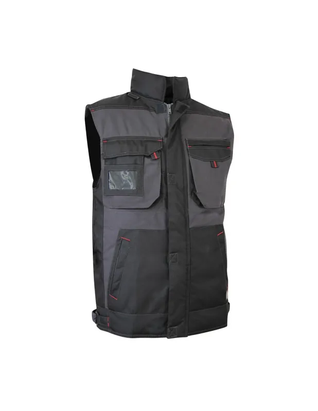 Gilet Bodywarmer de travail matelassé Gris/Noir 2058 SABLE - LMA