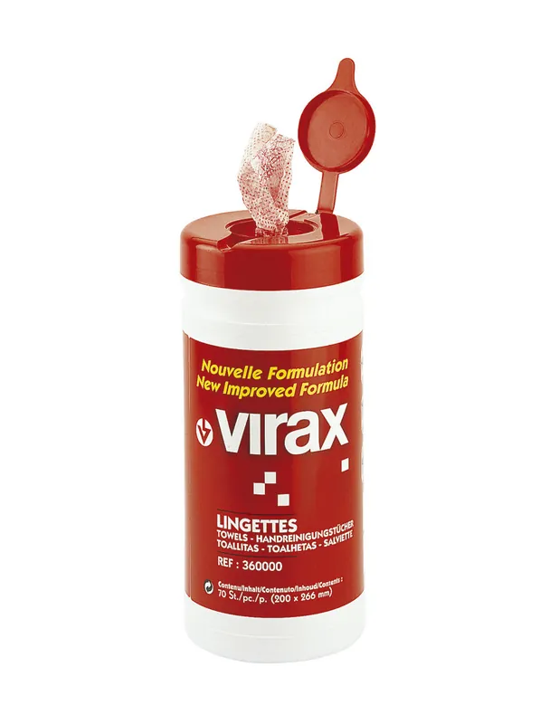 Pot de 70 lingettes nettoyantes 360000 - Virax