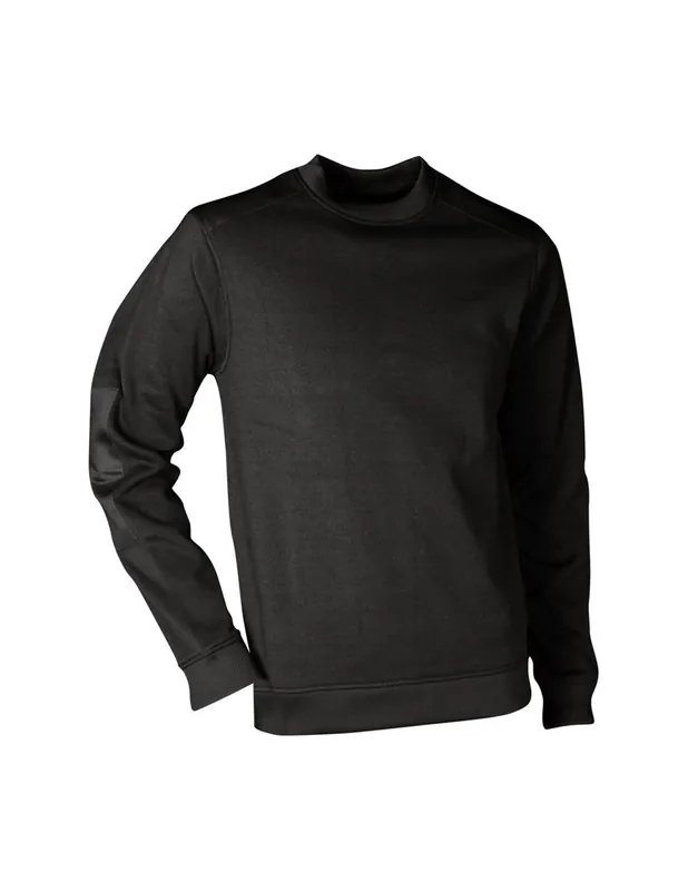 Sweat polaire col rond Noir 9068 ATLANTA - LMA