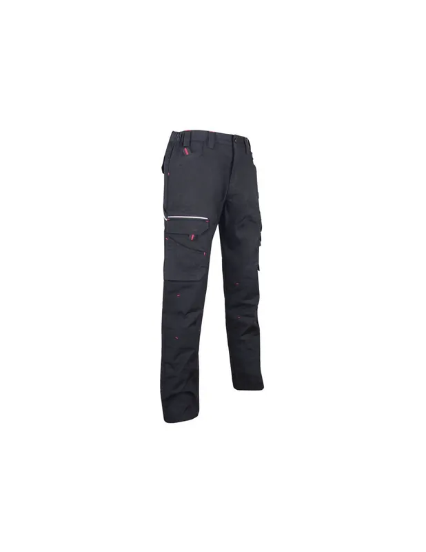 Pantalon de travail multipoches tissu Canvas Noir 1425 BASALTE - LMA