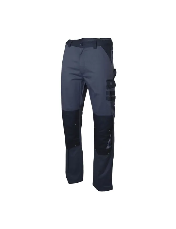 Pantalon de travail bicolore multipoches zéro métal Gris sombre/Noir 1622 SULFATE - LMA