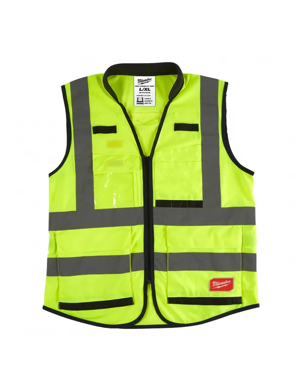 Gilet haute visibilité jaune Premium L/XL 4932471896 - Milwaukee