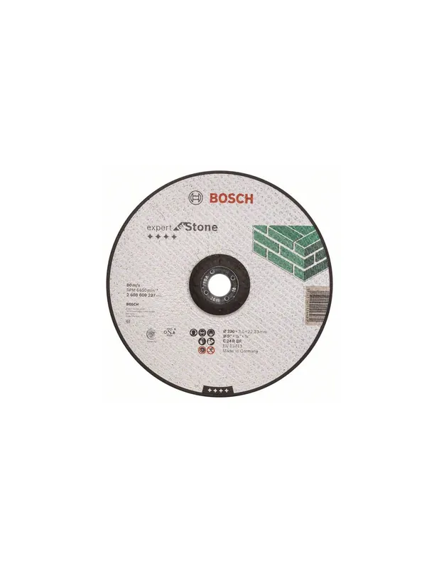 Disque à tronçonner à moyeu déporté Expert for Stone (pierre) 230x3.0 mm 2608600227 - Bosch