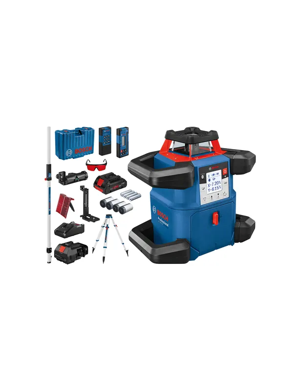Laser rotatif connecté double pente GRL 600 CHV + Trépied BT 170 HD + GR 240 06159940P5 - Bosch