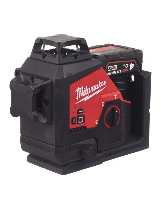 Laser 3 lignes vert avec applomb 12V 4Ah M12 3PL-401C 4933478102 - Milwaukee