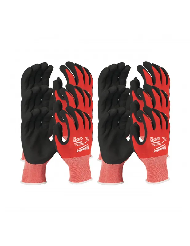 Gants anti coupe Niveau 1 Taille 9/L (par 12) 4932471615 - Milwaukee