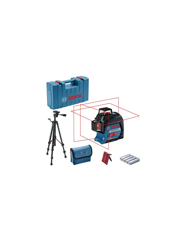 Laser lignes rouge GLL 3-80 + Coffret de transport 06159940KD - Bosch