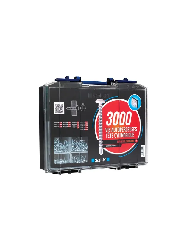 Coffret de 3000 Vis autoperceuse COF003-TCC - Scell-it